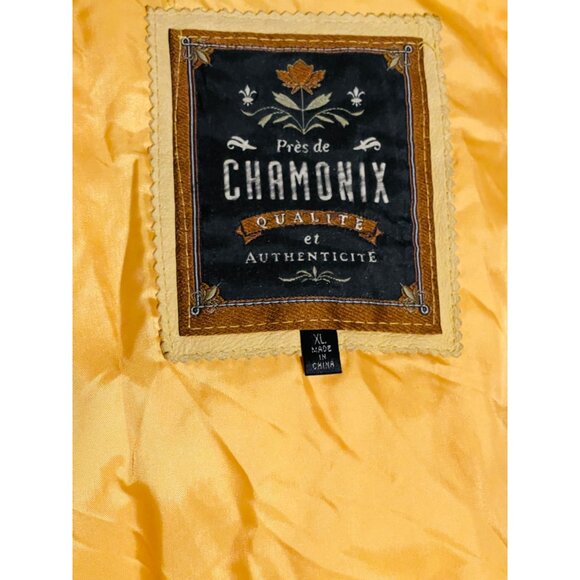 Pres De Chamonix Heavy  Leather Coat Size XL - Picture 7 of 10